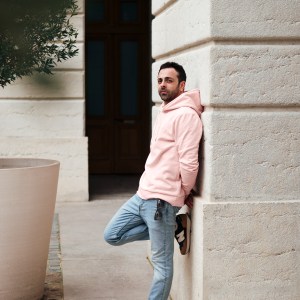 Sweat coton rose pâle Auguste