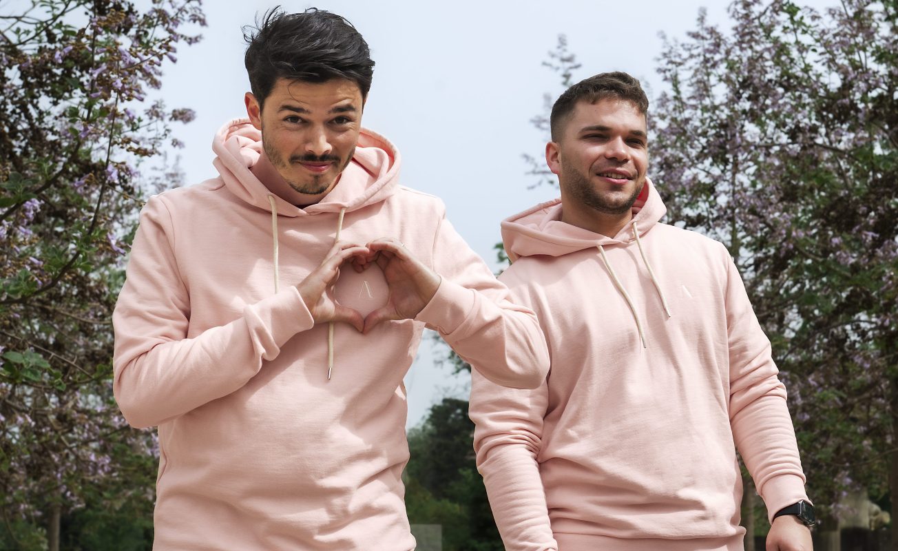 Sweat coton Rose Pâle Auguste