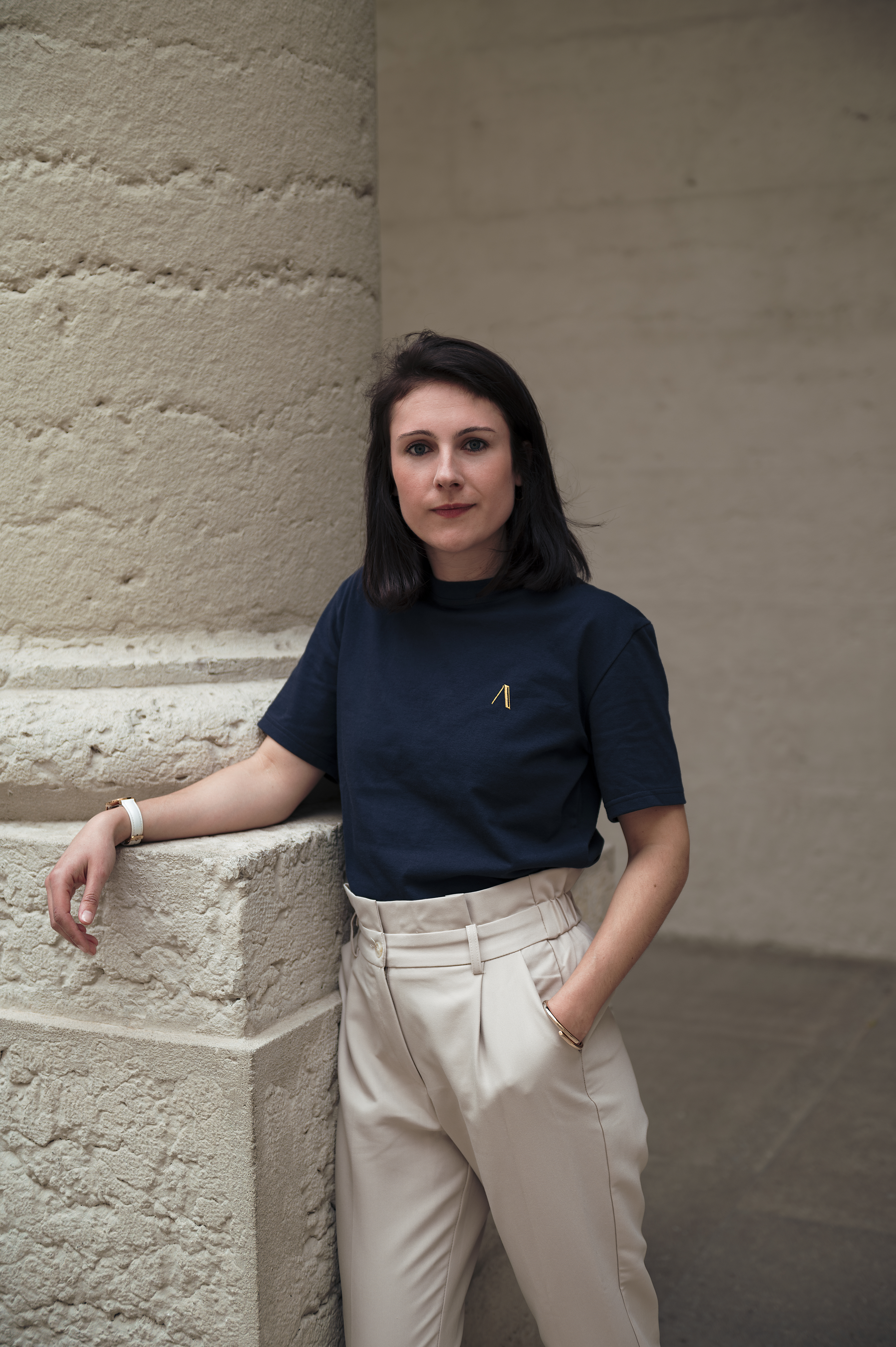 T Shirt bleu marine Auguste